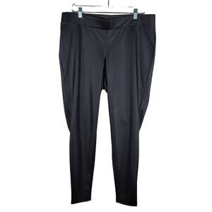 Torrid Faux Leather Black Business Vacation Casual Date Night Women's Pants 3-3X
